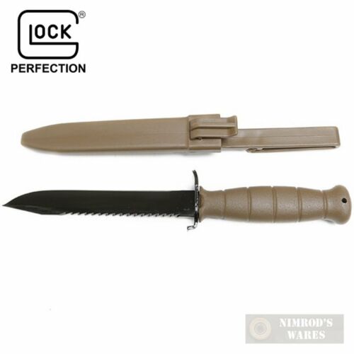 Glock Field Knife W/ Saw 6.5" + Sheath Fde Survival Tactical Kd039179 Fast Ship