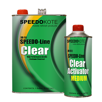 Clear Coat 2k Acrylic Urethane, Smr-1150/1102-q 4:1 Gallon Clearcoat Medium Kit