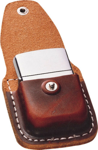 Zippo Lighter Pouch Brown Leather Sheath 17020