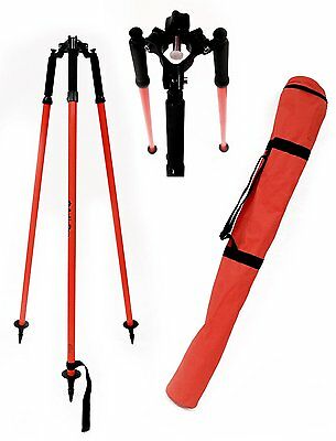 Adirpro Thumb Release Surveying Red Prism Pole Tripod, Total Station,gps,topcon