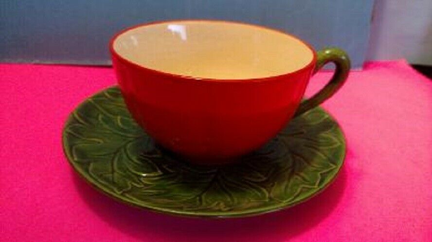 Vintage  Pantry Parade Red Tomato Cup & Saucer