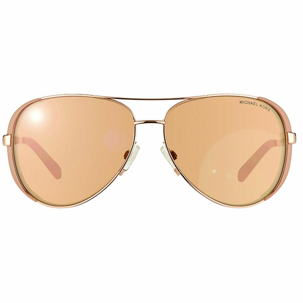 Nwt Michael Kors Sunglasses Mk 5004 1017r1 Rose Gold/mirrored Rose Gold 59mm Nib
